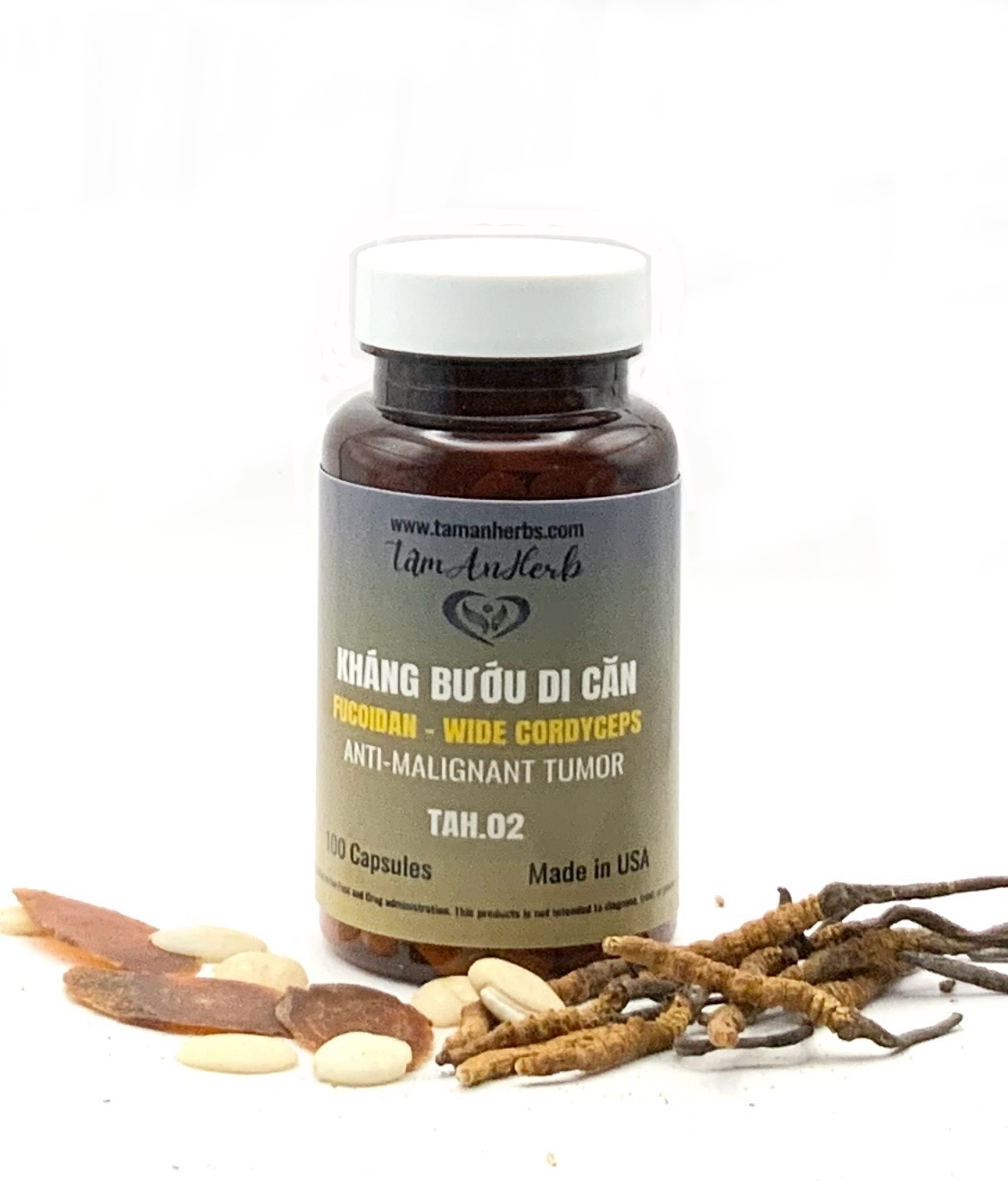 TAH.02 kHÁNG BƯỚU DI CĂN - (Fucoidan and Wide Cordyceps) Anti Malignant Tumor