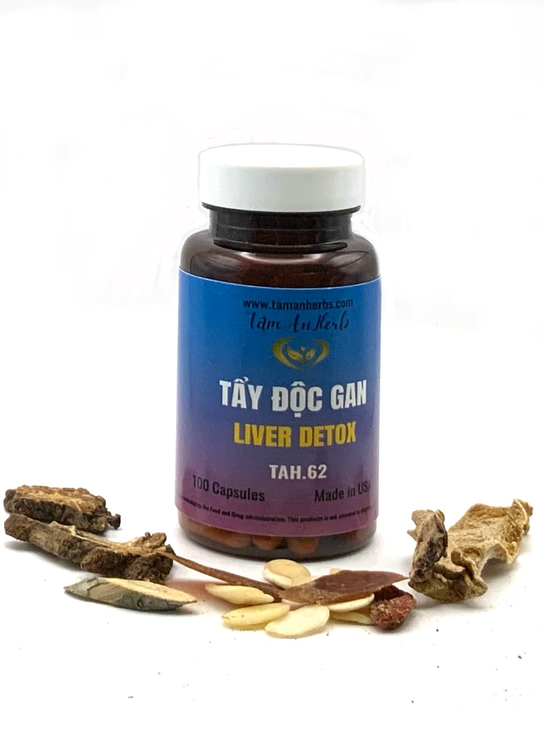 TAH.62 TẨY ĐỘC GAN - Liver Detox 100 Capsules